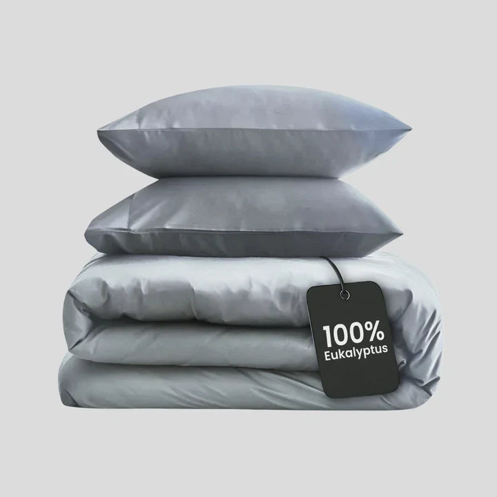 Salteviio® - Bettwäsche Set Eukalyptus Lyocell - Gentle Grey