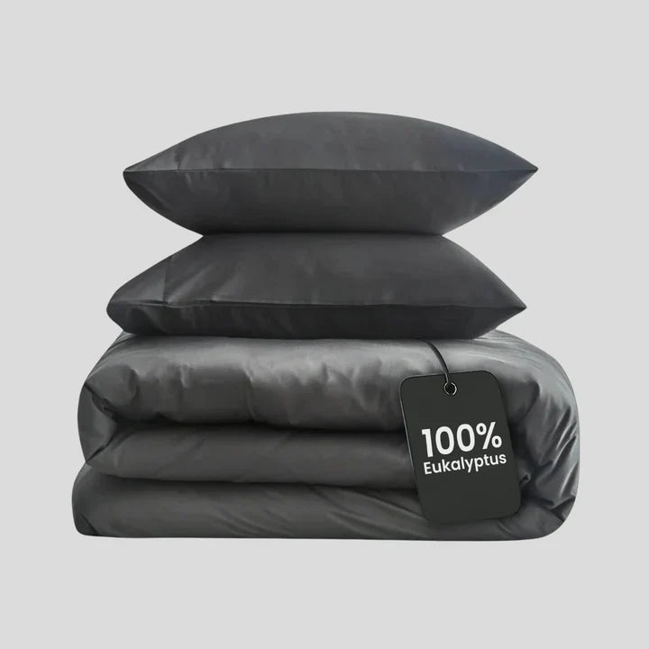 Salteviio® - Bettwäsche Set Eukalyptus Lyocell - Night Grey